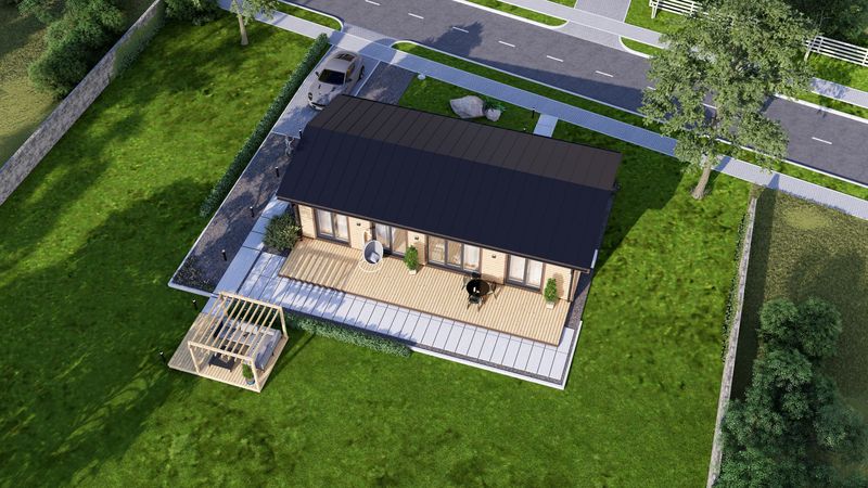 plan d'un chalet en bois habitable pour votre famille