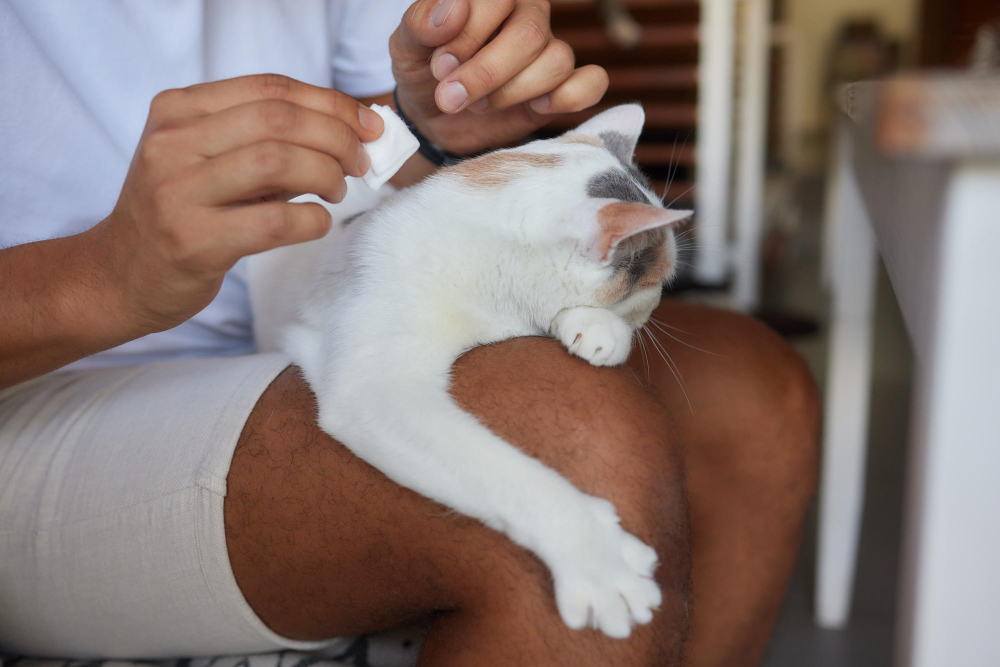 désinfecter plaie chat