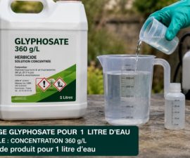Dosage glyphosate pour 1 litre d&rsquo;eau
