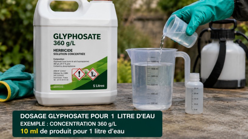 Dosage glyphosate