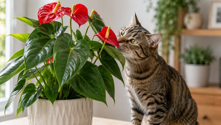 Anthurium toxique pour le chat