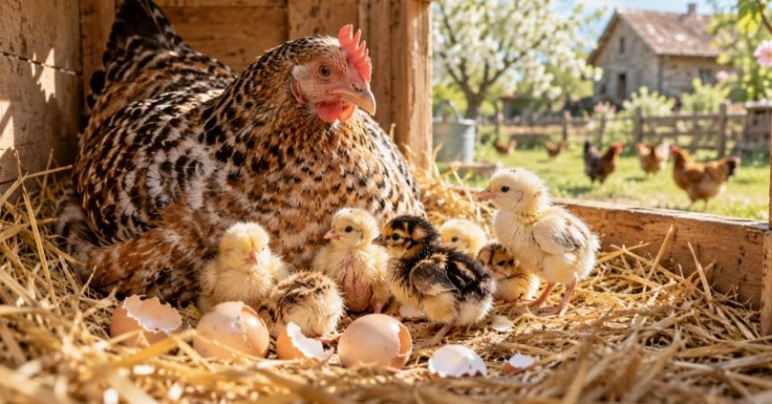Combien de temps couve une poule avant l’éclosion des poussins ?