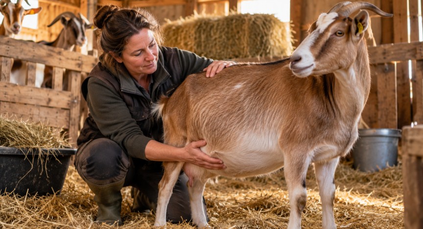 Signes de gestation d'une chèvre